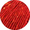 A close-up view of red yarn with yellow flecks. Produktbild-Vorschau