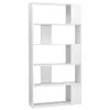 vidaXL Bücherregal/Raumteiler Hochglanz-Weiß 80x24x159 cm - Produktbild-Vorschau 1