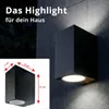Grafner UP and DOWN Aluminium Wandlampe, schwarz, 2x GU10, Produktbild-Vorschau 5