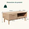 ProximaX Rattan Couchtisch mit Stauraum & Schublade | 100 Produktbild-Vorschau 5