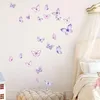 Schmetterling Wandsticker Set lila selbstklebend Wandtattoo Produktbild-Vorschau 6