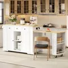 Isola da cucina okwish con piano estendibile, bancone con Anteprima dell’immagine prodotto 3