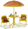 Set di sedie per bambini Relaxdays Camping, motivo leone, Anteprima dell’immagine prodotto 1