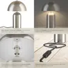 Malá retro stolová lampa Altea, dizajn hríbov, 40 W - matný Náhľad obrázku produktu 5