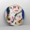 Wanduhr - Rund - Glasuhr - Abstraktion modern - 40x40cm - Produktbild-Vorschau 4