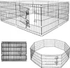 Freigehege für Kleintiere Faltbar 8-teilig 61 cm hoch Produktbild-Vorschau 6