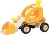 Goki Holzbagger Baufahrzeug Spielzeug rot für Kinder Produktbild-Vorschau 1