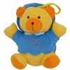 Baby Mix Teddybär blau Plüschtier mit Spielzeugmaschine Produktbild-Vorschau 1