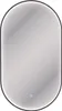A modern oval mirror with integrated LED lighting, displayed against a white background. Produktbild-Vorschau