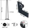 TRMLBE 61cm Möbelfüße 4 Stück Füße Metall Tischfüße Produktbild-Vorschau 4