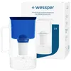 Wessper D2 BOROSILICATE Wasserfilterkanne 3 L Blau – Produktbild-Vorschau 1