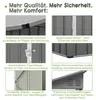 4'x8' Metall-Gartenschuppen, Anbau-Schuppen mit Voir les images du produit 7
