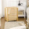 HOMCOM Wäschekorb Wäschetruhe 55L Wäschebox, Wäschesammler Produktbild-Vorschau 2