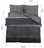 vidaXL Bettwäsche-Set Dunkelgrau 140x200 cm Baumwolle Produktbild-Vorschau 6
