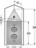 THEBO 2-fach Energie-Ecksäule STS 3007-2C in Edelstahl mit Produktbild-Vorschau 5