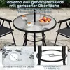 Zestaw mebli ogrodowych COSTWAY, stół ogrodowy z 4 Podgląd zdjęcia produktu 5