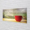 Glasbilder 120x60 Wandkunst Becher Inschrift Natur Produktbild-Vorschau 2