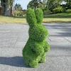 AniPlants Grasfigur Deko Hase aufrecht stehend Haus und Produktbild-Vorschau 1