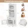 Szafka dla kota COSTWAY, szafka z kuwetą, stacją ładującą i Podgląd zdjęcia produktu 3