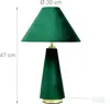 Lampada da tavolo Relaxdays, paralume in velluto e base in Anteprima dell’immagine prodotto 4