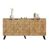 Credenza moderna Sweiko a 4 ante, 160,5 x 35,5 x 78 cm - Anteprima dell’immagine prodotto 1