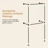 WOLTU Kleiderständer Wandmontage, mit 2 Stangen, Produktbild-Vorschau 7
