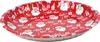 A festive red platter decorated with Santa Claus and "Ho! Ho! Ho!" text. Produktbild-Vorschau