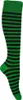 Ringelstrümpfe Ringelsocken Kniestrümpfe grün schwarz 35/38 Produktbild-Vorschau 2