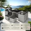 Salon de jardin MANHATTAN 8 places avec 2 sets de housses + Voir les images du produit 2