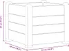 vidaXL Záhradný zvýšený záhon PP Stone Grey 43x43x35 cm Náhľad obrázku produktu 5
