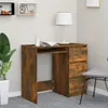 Scrivania in rovere fumé 90x45x76 cm materiale in legno Anteprima dell’immagine prodotto 16
