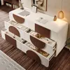 Elegante weiße Kommode mit geschwungenem Design, Produktbild-Vorschau 9