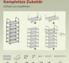 WOLTU Schuhregal mit 6 Ablagen, Schuhständer Metallgestell, Produktbild-Vorschau 8