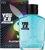 A bottle of Playboy You 2.0 Loading For Him Eau de Toilette and its packaging are displayed against a white background. Produktbild-Vorschau