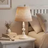 Tischlampe Weiß 38cm hoch Shabby Metall Creme Beige Produktbild-Vorschau 3