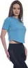 Damen Crop Top – Baumwolle Stretch, Slim Fit, Kurzarm, Produktbild-Vorschau 2