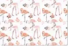 MuchoWow® Schreibtischunterlage Muster - Flamingo - Blumen Produktbild-Vorschau 1