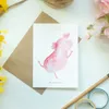 Mr. & Mrs. Panda Glückwunschkarte Axolotl Tanzen - Weiß - Produktbild-Vorschau 2