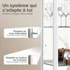 K-Möbel Vitrine en verre debout en blanc (176x67x33 cm) Voir les images du produit 5