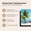 KitchenYeah© Herdabdeckplatte Palme - Boot - Strand , Produktbild-Vorschau 6