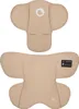 Two beige fabric inserts for a car seat, one on top of the other, against a white background. Produktbild-Vorschau
