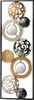 Kobolo Metall-Wandbild Wanddeko Metallbild - mit Ringen, Produktbild-Vorschau 1