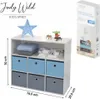 Judy Wild Kinder Holzregal 76 x 29,5 x H70 cm Kinderregal Produktbild-Vorschau 1