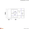 Glashängeschrank Küche - 50 cm breit - Milchglas, Anthrazit Produktbild-Vorschau 4