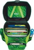 An open school backpack filled with school supplies. Anteprima dell’immagine prodotto