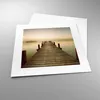 Poster - Poster ohne Rahmen - Brücke See - 30x30 cm - Wand Produktbild-Vorschau 3