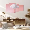 Bild auf Leinwand - Leinwandbild - 4 Teile - Wolke Beine Produktbild-Vorschau 7