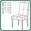 4 Stück Stuhlhussen Hohe Lehne - Creme - Samt - Universal Produktbild-Vorschau 5