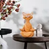 Meditation Statue Katze Statue 12cm Yoga Katze Tierfiguren Produktbild-Vorschau 3