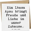 Mr. & Mrs. Panda Grußkarte Spruch Lhasa Apso Freude - Weiß Produktbild-Vorschau 1